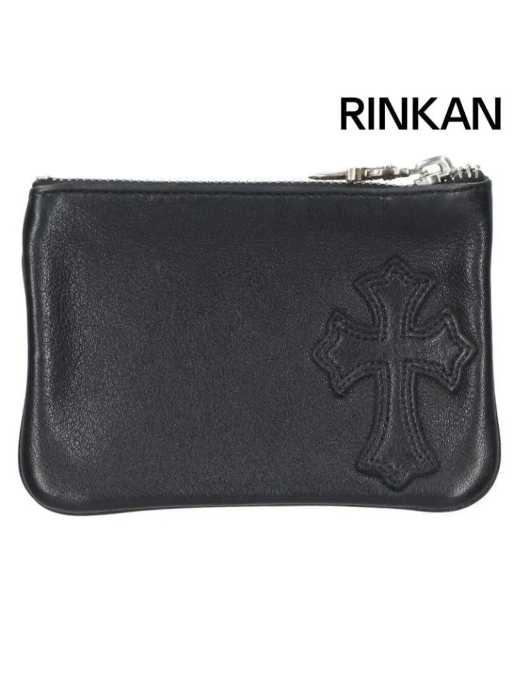 Chrome Hearts Zpr Chng Purse Change Cross Patch Daga Zip Coin Case